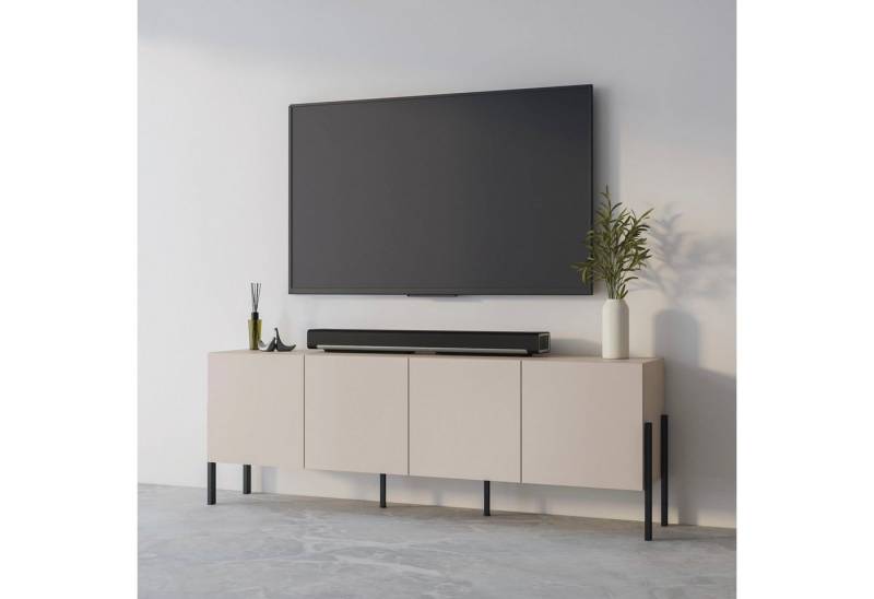 INOSIGN Kommode Jukon,Breite 200 cm, moderne grifflose Kommode,4 Türen, Sideboard, Anrichte viel Stauraum, push-to-open-Funktion von INOSIGN