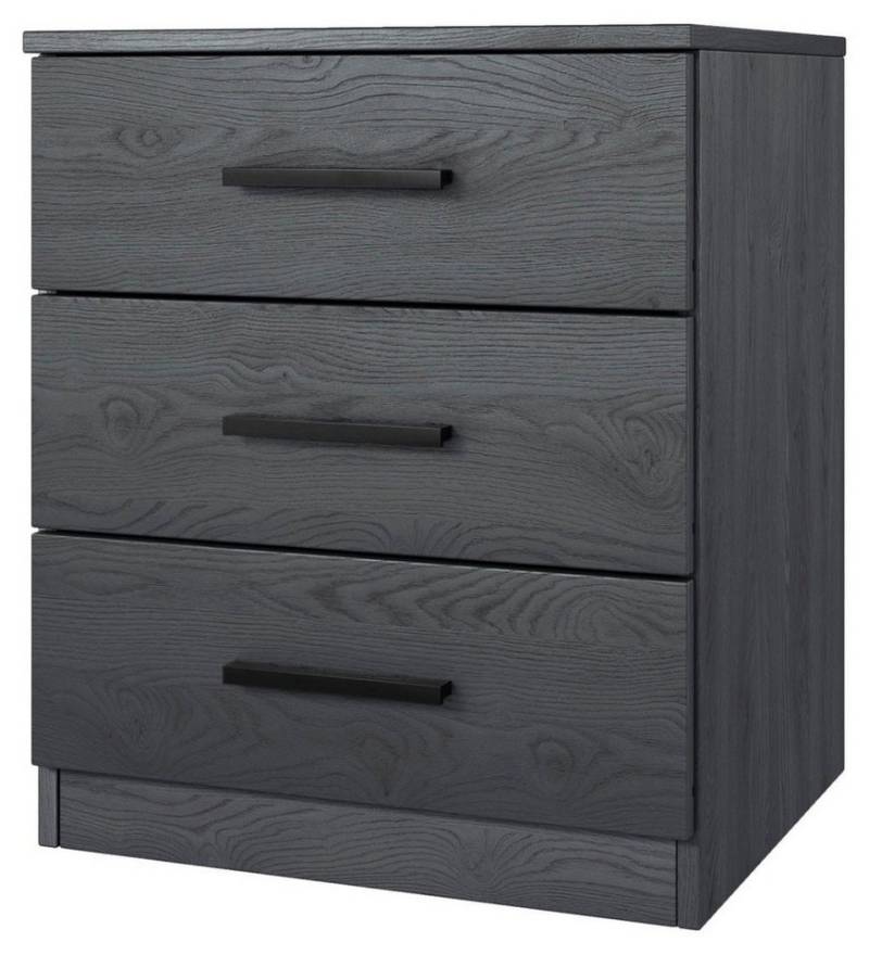 Helvetia Nachtkonsole Galaxy (3 Schubladen, 1 St., moderne Optik, Kunststoffgriffe, Schubladen mit Teilauszug), 47x41x56cm Farbe wählbar von Helvetia