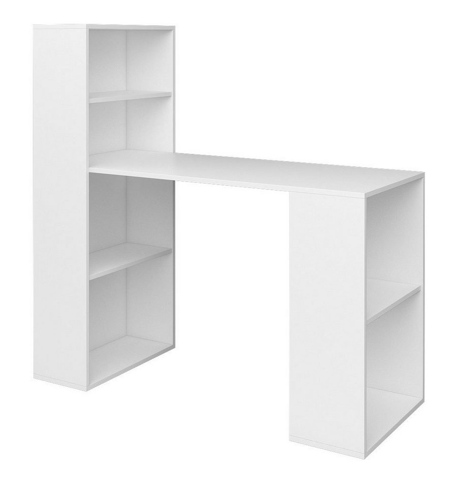 Helvetia Schreibtisch Wels (Wels, 1-St., Schreibtisch), 120x52x121cm weiß von Helvetia