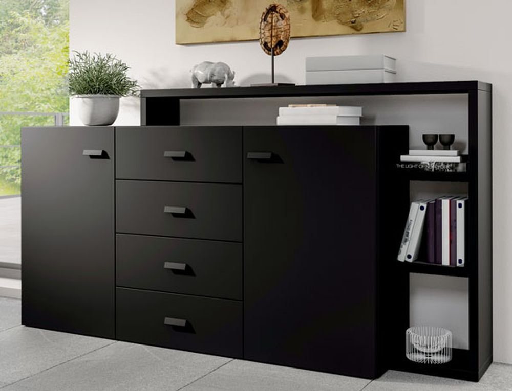 Helvetia Sideboard Bota, B/T/H: 180 cm / 37 cm / 97 cm von Helvetia