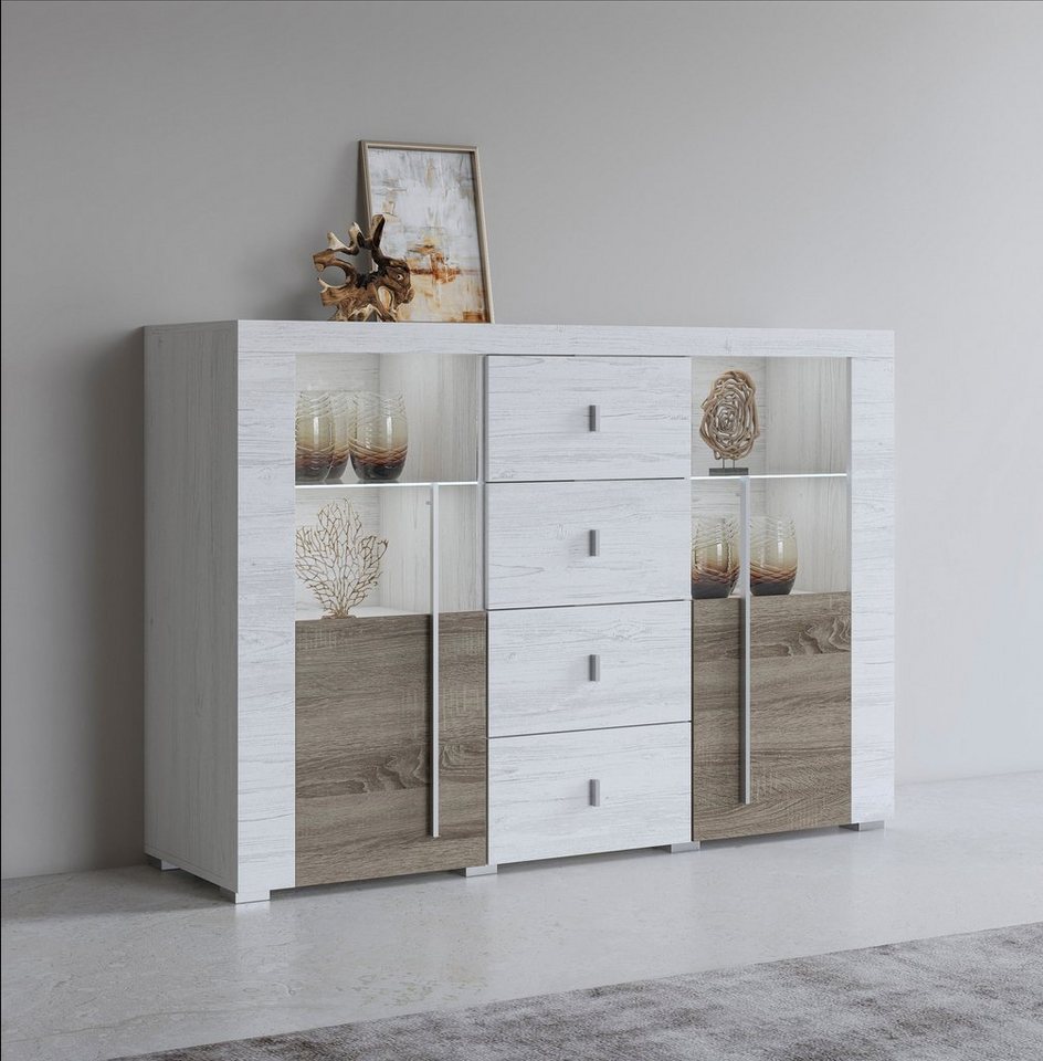 Helvetia Sideboard Roger, Breite 132 cm von Helvetia