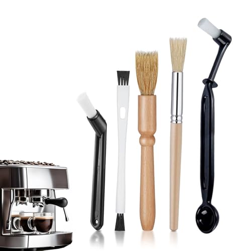 Barista Pinsel, Kaffeepinsel, Kaffee Reinigungsbürste, Kaffee Bürsten Set, Espressomaschinen Reinigungspinsel, Kaffeemühle Reinigungsbürste, Kaffeevollautomat Reinigungspinsel, Kaffee Pinsel Set von Helweet