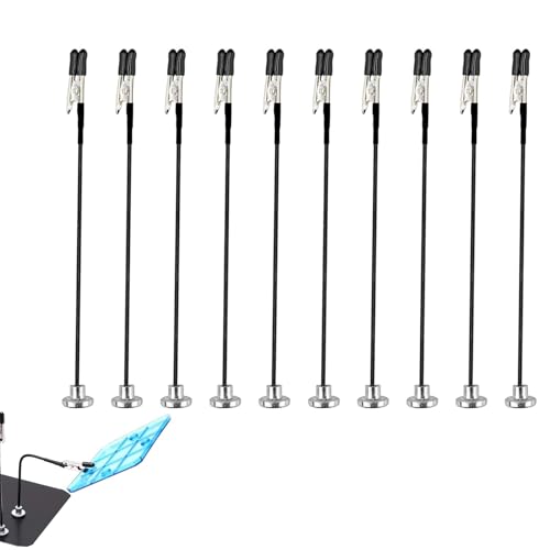 Dritte Hand Löten, Magnetische Helfende Hand, Löthilfe Dritte Hand, Dritte Hand Löthilfe, Löt-Leiterplattenhalter Werkzeug, Platinenhalter, Third Hand Löten, Krokodilklemmen für Lötarbeiten, 10 Stück von Helweet