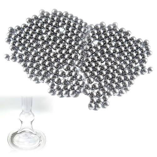 Edelstahl Perlen Zum Reinigen, Reinigen Perlen für Dekanter, Reinigungsperlen Aus Edelstahl, für Dekanter Vase Flaschen Karaffen Reinigen, 1000 Stück(3mm) von Helweet