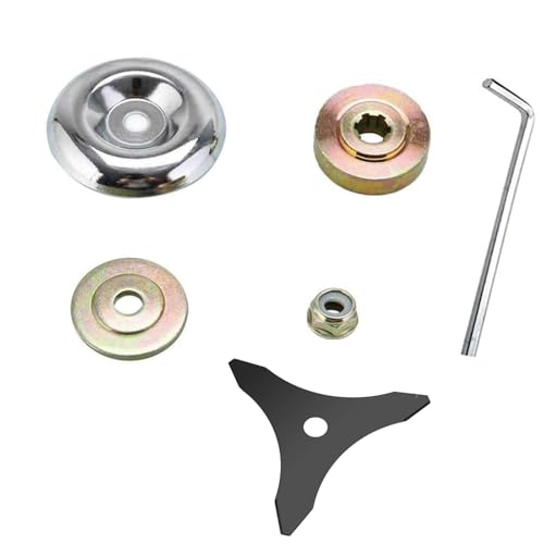 Freischneider Zubehör, Rasenmäher Metall Getriebe Klinge Mutter, Rasenmäher Blade Adapter Kit, Rasenmäher Blade Adapter Kit, Ersatzteile für Motorsense Getriebe, Klingenadapter Kit für Rasenmäher Freischneider Zubehör, Rasenmäher Metall Getriebe Klinge Mutter, Rasenmäher Blade Adapter Kit, Rasenmäher Blade Adapter Kit, Ersatzteile für Motorsense Getriebe, Klingenadapter Kit für Rasenmäher von Helweet
