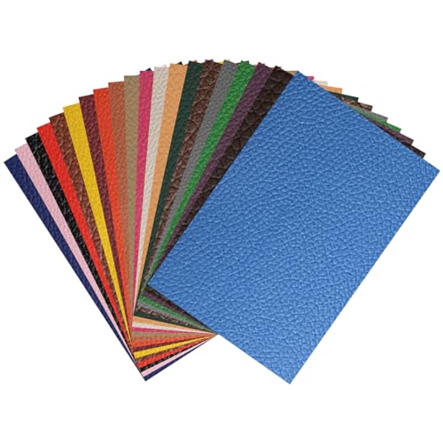 Lederreparatur Flicken, Leder Reparatur Band Patch, Leder Patch Kit, 20 Farben Selbstklebende Lederflicken, für Leder Reparatur und Renovierung, für Sofa Relines, Autositze, Taschen, 20 x 30cm von Helweet