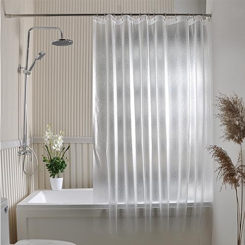 Wasserdichter Duschvorhang, Wasserdicht Shower Curtains, Badezimmervorhang, Vorhang für Dusche, Badvorhang für Badezimmer, Shower Curtains für Dusche, Schnelltrocknend, 180x200cm, Mit 12 Haken von Helweet