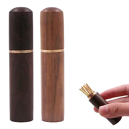 Zahnstocherhalter, Zahnstocher Box, Etui für Zahnstocher, Behälter für Zahnstocher, Zahnstocherbox aus Holz, Tragbarer Halter Zahnstocher, Taschen Zahnstocherhalter, Für Outdoor, Picknick, Camping von Helweet