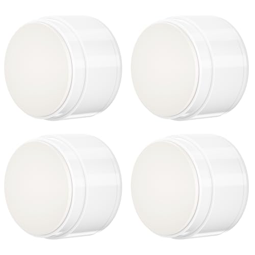 4 Stück Türstopper Wand Weiß Selbstklebend, Aluminium Wandpuffer mit Feder-Dämpfer, 3.05 * 2.38 CM von HemFokus