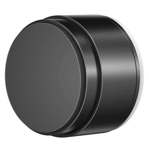 Türstopper Wand Schwarz Selbstklebend, Aluminium Wandpuffer mit Feder-Dämpfer, 3.05 * 2.38 CM von HemFokus