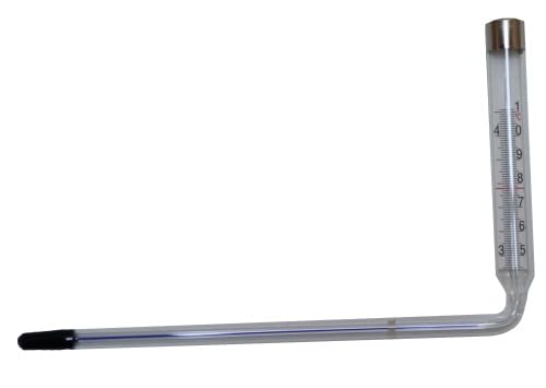 Winkelthermometer seitlich ablesbar, Thermometer, Schenkellänge 20 cm Winkelthermometer seitlich ablesbar, Thermometer, Schenkellänge 20 cm von Hemel