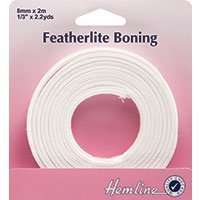 Featherlite Ausbeinmesser, 2 m X 8 mm, Weiß von Hemline