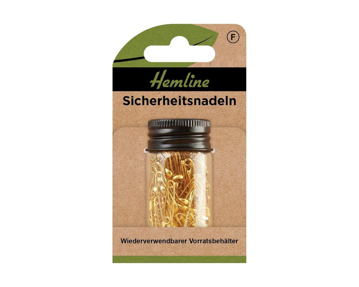 Hemline Stecknadeln Sicherheitsnadeln 23 mm gold 100 St von Hemline