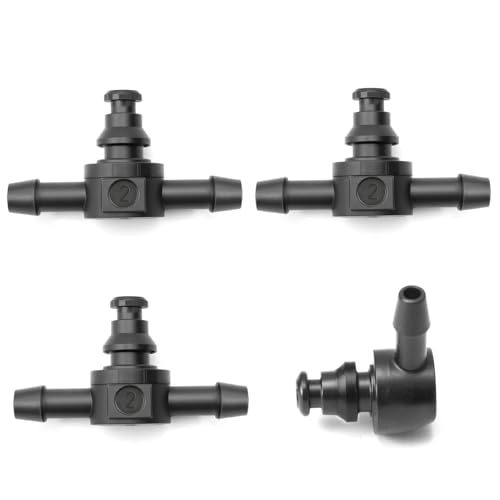 4x Rücklaufnippel für Common-Rail Injektoren, Diesel-Rücklaufnippel 2-Wege & 3-Wege, Hochwertige Injektor Einspritzdüse für Auto Kraftstoffsysteme, Kompatibel mit Common-Rail Injektoren 4x Rücklaufnippel für Common-Rail Injektoren, Diesel-Rücklaufnippel 2-Wege & 3-Wege, Hochwertige Injektor Einspritzdüse für Auto Kraftstoffsysteme, Kompatibel mit Common-Rail Injektoren von Hemlosk