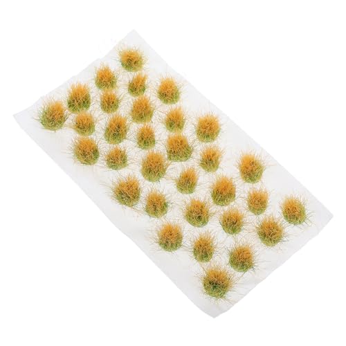 Hemobllo 1 Blatt Kunstrasen Wald Material Simulation gefälscht Fälschung Landschaft Miniaturen Gras statisches Grasmodellgras Gras zum Basteln Miniaturgras Plastik Khaki von Hemobllo