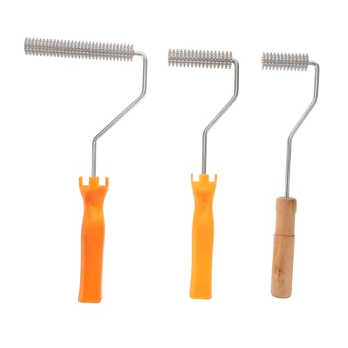 Hemobllo 1 Satz 3 Teiliges Werkzeugbürsten Fiberglas Reparaturset Blasenpaddel Werkzeug Selbstnivellierender Estrich Mit Spikes Wand Laminatboden Reparaturset Blasenentfernung Geräteteil von Hemobllo