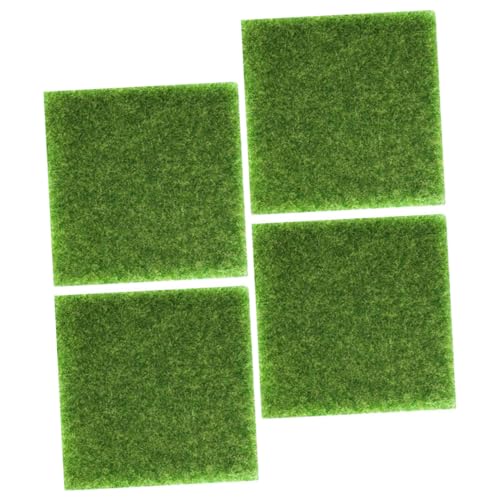 Hemobllo 1 Satz Simulierte Rasendekoration Fälschung Teppich Falsches Gras Gefälschte Grasmatte Künstlich Simulierte Grasmatte Kunstrasen Im Freien Plastik Green 4 Stück von Hemobllo