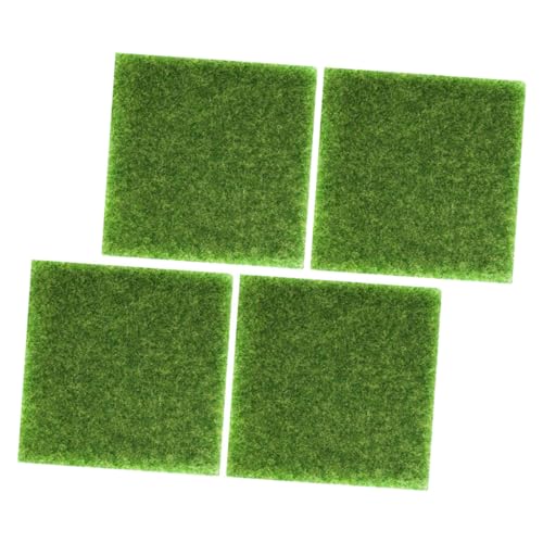 Hemobllo 1 Satz Simulierte Rasendekoration Gefälscht Draußen Künstlich Kunstrasenpflanze Kunstrasenteppiche Im Freien Kunstrasen Für Balkon Fälschung Plastik Green 4 Stück von Hemobllo