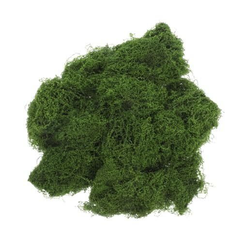 Hemobllo 1 Simulierter Moosrasen Gefälscht Anlage Bonsai-moos-Ornament Handwerk Realistisch Simulieren Blumentopf-moos-Ornament Fälschung Rasendekoration Layout Green Nylon von Hemobllo