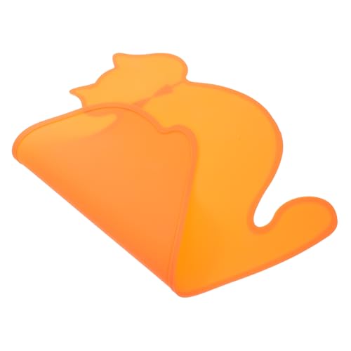 Hemobllo 1 Stück Tischset zum Füttern von Hunden Futterspender katzenfutter matten Katzennäpfe Pet Feeder Tischsets und Untersetzer Wurf Ameise Haustierfuttermatte Haustier Tischset Orange von Hemobllo