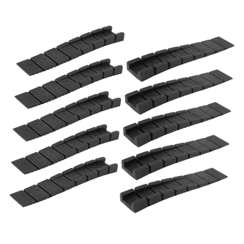 Hemobllo 10 Stück Einstellabstandshalter Restaurant Nicht Bad Tischbeinnivellierer Tabellenstufe Schreibtisch Tischkeile Möbelauflagen Balance-Pad Gerät Stabilisator Black von Hemobllo