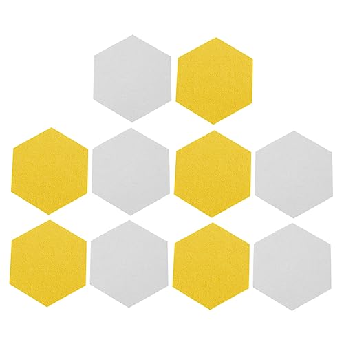 Hemobllo 10 Stück Sechseckige Filz Soundabsorberpaneele Selbstklebend Schalldämmend Dekorativ Flexibel Zuschneidbar für Büro und Zuhause Wandmontierbar Geräuschreduzierend Memo und Hemobllo 10 Stück Sechseckige Filz Soundabsorberpaneele Selbstklebend Schalldämmend Dekorativ Flexibel Zuschneidbar für Büro und Zuhause Wandmontierbar Geräuschreduzierend Memo und von Hemobllo