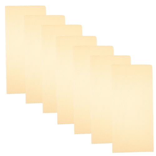 Hemobllo 10 Stück Teiliges Bienenwachs Wabenplatten Natürliche Beewax Nest Foundation Imkereiaufzucht Werkzeug für Effiziente Honigwabenbildung Langlebig und Zeitsparend von Hemobllo