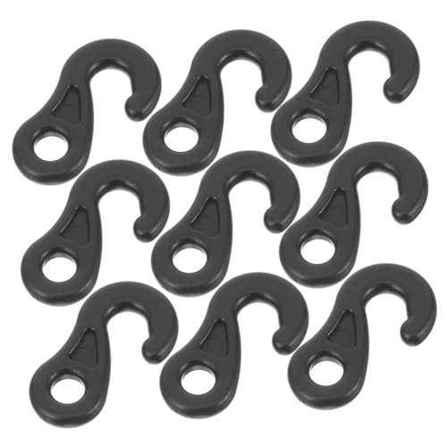 Hemobllo 10 Stück Teiliges Camping Zelthaken aus Robustem Pom Kunststoff Wetterfeste und Stabile Abspannseil Haken Leicht Tragbar für Outdoor Zelt Markise und Baldachin Befestigung von Hemobllo