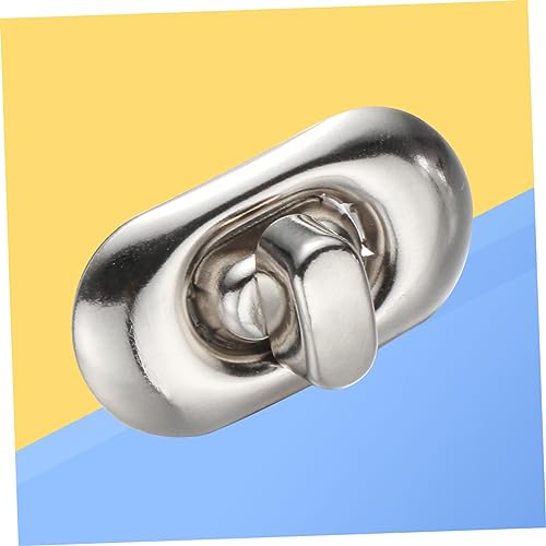 Hemobllo 10 Stück Teiliges Metall Drehverschluss Silber für DIY Lederhandtaschen Langlebige Taschenverschlüsse Klassische Geldbörsen Verschluss Alternative für Lederhandwerk Zubehör von Hemobllo