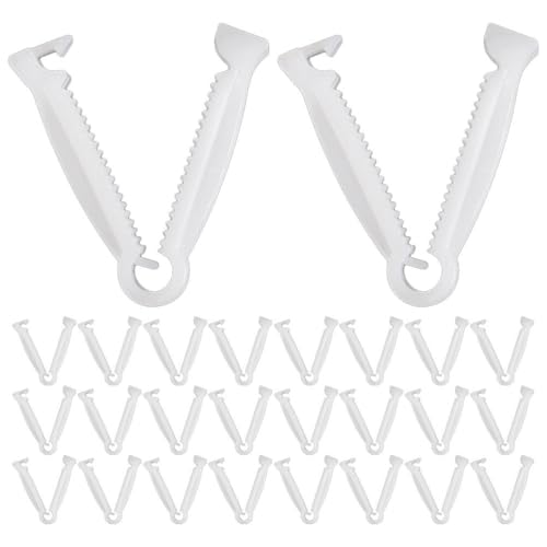 Hemobllo 100 Stück Nabelschnurklemmen, Praktische Nabelschnurklammern für Babys, Säuglinge und Welpen, Tragbare Kleine Viehklemmen von Hemobllo