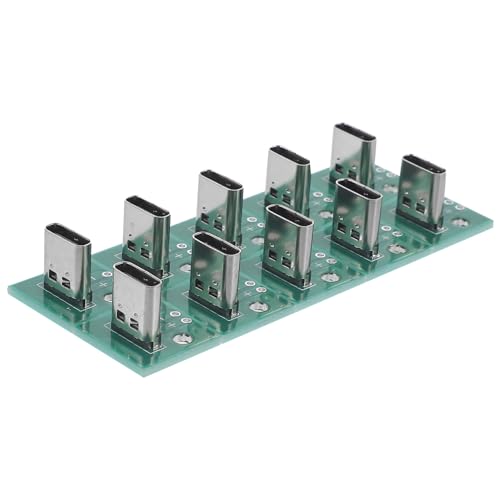 Hemobllo 10stücke USB c Pin PCB Adapterplatine Mit Weiblichem Für Einfache Datenübertragung Langlebig Kompatibel Mit Verschiedenen Kabeln Für Vielseitige Anwendungen Geeignet von Hemobllo