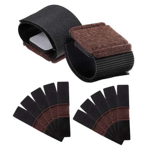 Hemobllo 12 Stück Stuhlbeinschoner Schlitten Möbelpolster Mit Möbelfilzpolster Stuhlfußabdeckung Bürostuhl Für Hartböden Stuhlbeinsocken Schwarzes Nylon von Hemobllo