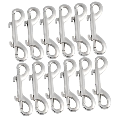 Hemobllo 12 Stück Teiliges Doppelseitiger Bolzenschnapper aus Robustem Zinklegierung für Hundeleinen Riemen und Outdoor Einsatz Langlebig Sicher und Vielseitig für Haustier Zubehör und Hemobllo 12 Stück Teiliges Doppelseitiger Bolzenschnapper aus Robustem Zinklegierung für Hundeleinen Riemen und Outdoor Einsatz Langlebig Sicher und Vielseitig für Haustier Zubehör und von Hemobllo
