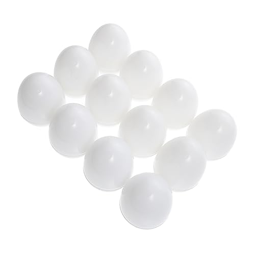 Hemobllo 12St ei nachtlicht Party-Beleuchtungs-Ei Festival-Nachtlampe Dinosaurier-Ei-Licht Mini-Ei-Lampen Eier Halloween-Glüh-Ei Mini-Ei-Licht LED schmücken Pack Plastik Weiß von Hemobllo
