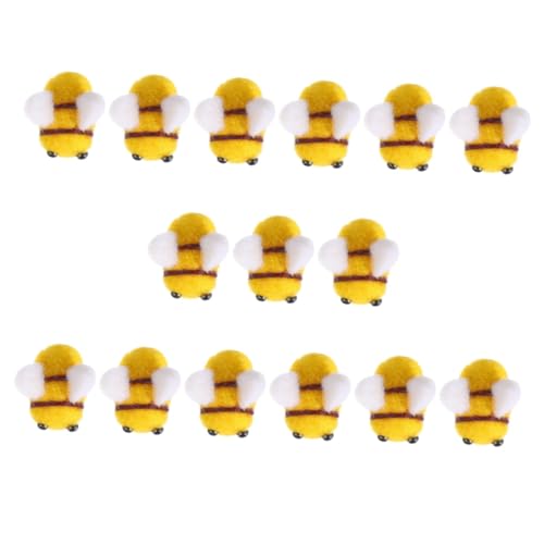 Hemobllo 15 Stück Teiliges Wollfilz Bienen Kleine DIY Bastelanhänger Kreative Kostüm und Haarclip Accessoires für Handarbeiten Kinderbasteleien und Geschenkideen Hemobllo 15 Stück Teiliges Wollfilz Bienen Kleine DIY Bastelanhänger Kreative Kostüm und Haarclip Accessoires für Handarbeiten Kinderbasteleien und Geschenkideen von Hemobllo