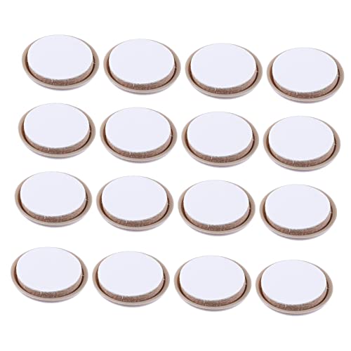 Hemobllo 16 Stück Möbel -Schieberegler Nonskid Teppich unten Boden runden Nonslip Pads für Stuhlbeine Stuhlgleiter Beinpolster für Möbel Möbelfüße gleiten Plastik Light Grey von Hemobllo