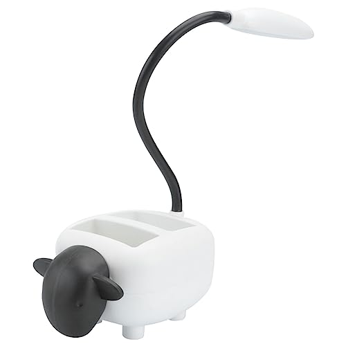 Hemobllo 1Stk Schreibtischlampe Tischlampen kinderlampe Klappbare Tischleuchte Nachtlampe aufladen Stiftbehälter-Tischlampe Tischleuchte mit Touch-Steuerung LED Stifthalter Geschenk Plastik von Hemobllo