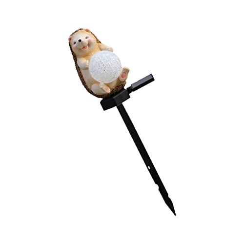 Hemobllo 1stk Solar-cartoon-licht Igel Garten Solar Gartenschmuck Gartenlandschaft Lichter Igel Gartenleuchte Solarbetriebene Gartenleuchten Gartendekoration Im Freien Harz Draussen Led von Hemobllo