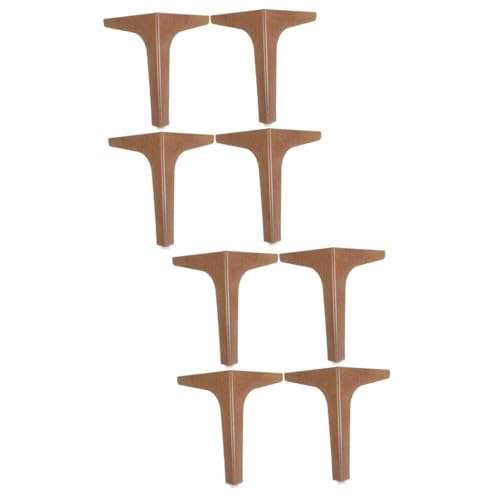 Hemobllo 8stücke Möbelbeine Für Sofas Schränke Und Tische Holzbeine Walnussfarbe Installieren Für Verschiedene Möbelstücke von Hemobllo