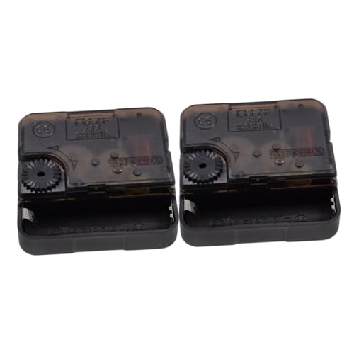 Hemobllo 2 Stück Austausch des Quarzuhrwerks Quartz Uhrmechanismus Lautlose Uhr Wand Uhr DIY Quarz uhrwerk Austausch eines kleinen Uhrwerks stilles uhrwerk selber Bauen Plastik Black von Hemobllo