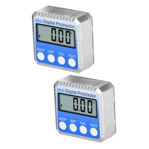 Hemobllo 2 Stück Digitaler Neigungsmesser Präzisions Wasserwaage mit Magnet Elektronischer Inklinometer zur Einfachen Messung von Winkeln für Maschinenbau Automobilpflege und Hemobllo 2 Stück Digitaler Neigungsmesser Präzisions Wasserwaage mit Magnet Elektronischer Inklinometer zur Einfachen Messung von Winkeln für Maschinenbau Automobilpflege und von Hemobllo