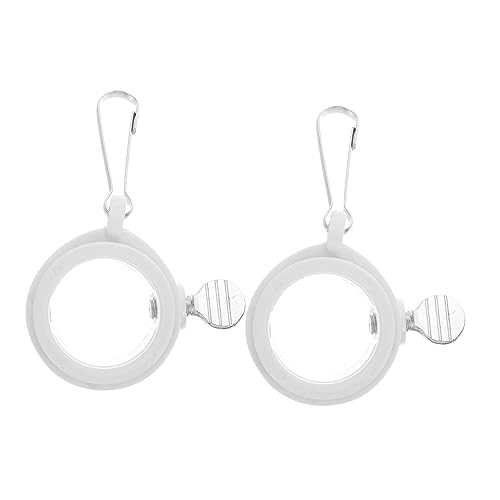 Hemobllo 2 Stück Drehbare Fahnenmastringe mit Wrap Funktion Langlebige Ringe für Fahnenmast Zubehör Beige Metall Schrauben Wetterfest von Hemobllo