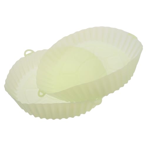 Hemobllo 2 Stück Fritteuse Silikonpalette Silikonschale für Heißluftfritteuse Air Fryer Backblech Backzubehör Heißluftfritteuse backblech silikon Kieselgel Light Green Hemobllo 2 Stück Fritteuse Silikonpalette Silikonschale für Heißluftfritteuse Air Fryer Backblech Backzubehör Heißluftfritteuse backblech silikon Kieselgel Light Green von Hemobllo