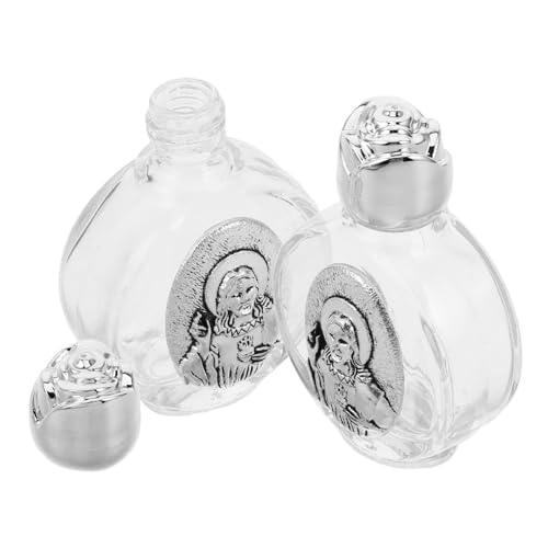 Hemobllo 2 Stück Kristallglasflasche geprägte religiöse Flasche favorisieren Blume Kirchenschmuck für die Hochzeit dekorative religiöse Glasflasche geprägte Wasserflasche leer winzig Hemobllo 2 Stück Kristallglasflasche geprägte religiöse Flasche favorisieren Blume Kirchenschmuck für die Hochzeit dekorative religiöse Glasflasche geprägte Wasserflasche leer winzig von Hemobllo