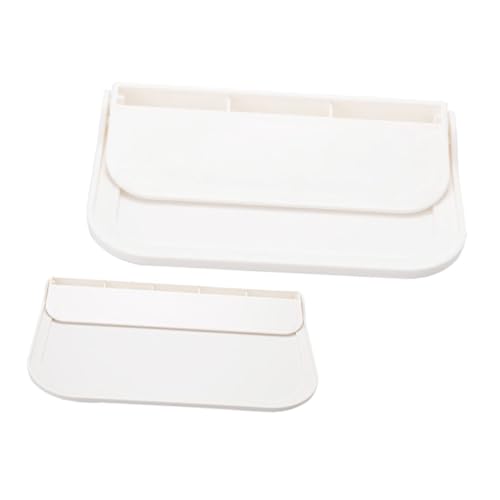 Hemobllo 2stücke Faltbares Badezimmer-wandregal Zum Aufkleben Klappbares Kleberegalsystem Aus Pp-Material Für Handtücher Seife Und Taschentücher von Hemobllo