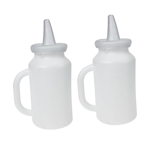 Hemobllo 2stücke Milchflasche Für Welpen Und Katzen Kälberstillflasche Mit Griff Babyflaschenmaterial Sicherer Fütterungsbehälter Für Haustierbabys von Hemobllo