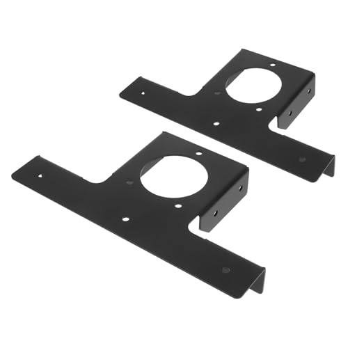 Hemobllo 2 Stück Pergola-Halterung T-förmige Halterung Abnehmbare Pergola -klammern Dachriserstrahlhalterung Terrassstrahlträger Strahlhalterhardware Black Eisen von Hemobllo