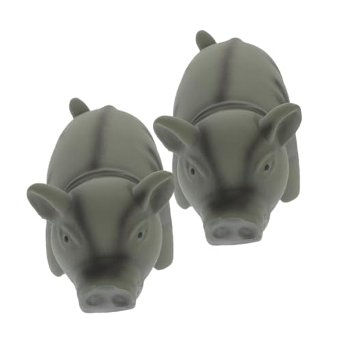 Hemobllo 2 Stück Robustes Quietschspielzeug in Schweineform für Hunde Langlebiges Kauspielzeug zur Zahnpflege Interaktives Welpen für Drinnen und Draußen Beißfest und Leicht zu Reinigen von Hemobllo