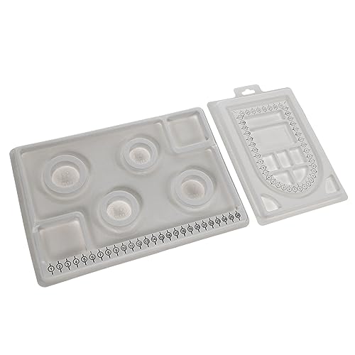 Hemobllo 2 Stück Teiliges Bead Board für Schmuckherstellung PP Material Langlebiges Bead Design Tray mit Maßskala zum Planen und Sortieren von Armbändern und Halsketten DIY Schmuckzubehör Hemobllo 2 Stück Teiliges Bead Board für Schmuckherstellung PP Material Langlebiges Bead Design Tray mit Maßskala zum Planen und Sortieren von Armbändern und Halsketten DIY Schmuckzubehör von Hemobllo