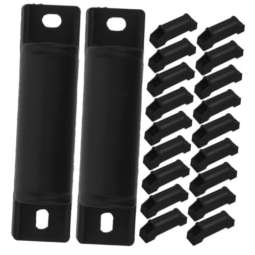 Hemobllo 20 Stück Fußruhe Recliner Zubehör Ergonomische Fußstütze Relaxstuhl Zubehör Kunststoff Fußstützen Gaming Chair Zubehör Möbelgleiter Stuhl FOODREST Slider Fußauflage pp Black von Hemobllo
